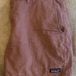 Patagonia Brown Flat Front Shorts for Outdoor Adventures